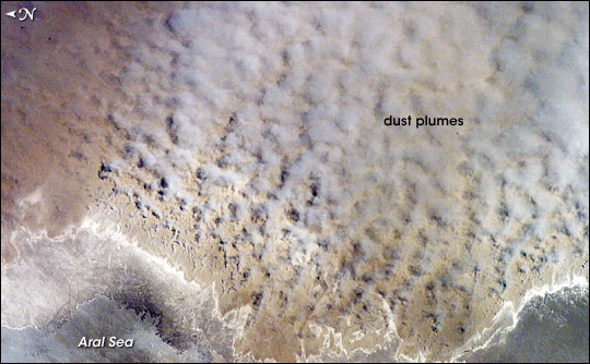 Dust Storm Over the Aral Sea Region